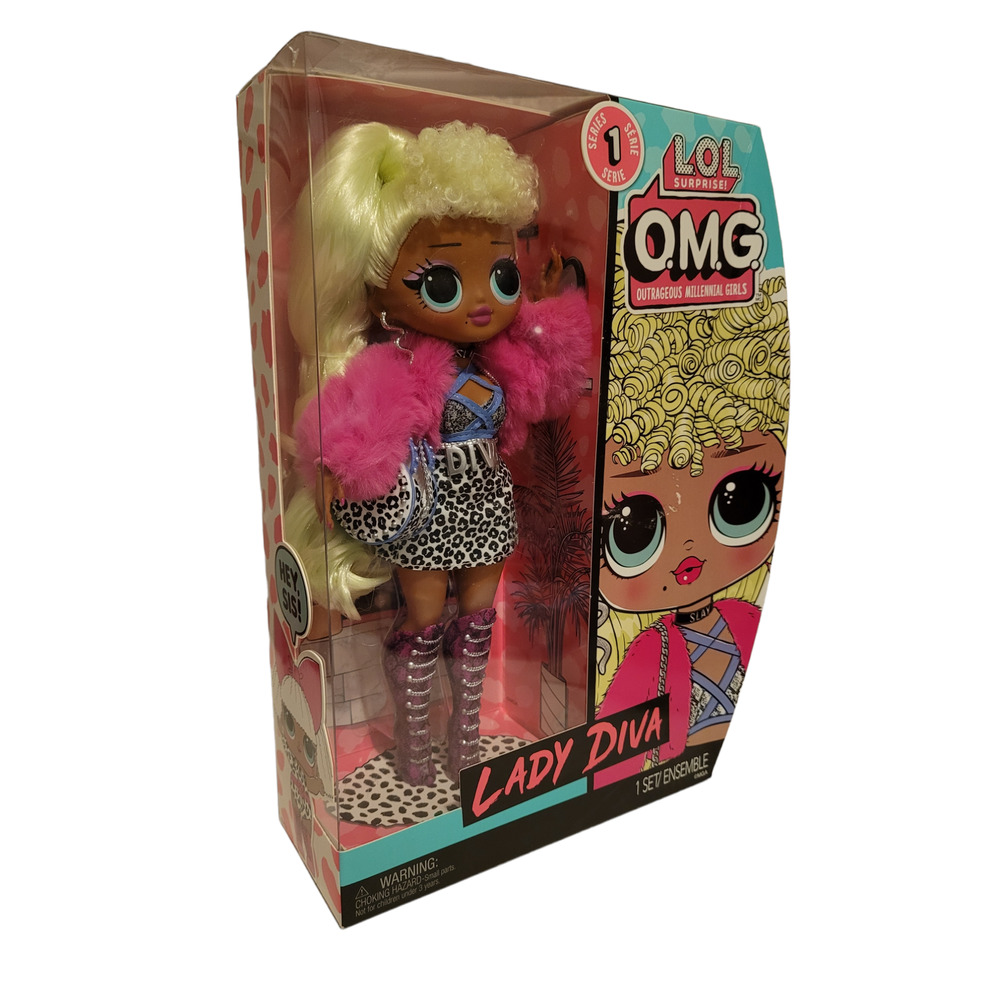 L.O.L. SURPRISE OMG Outrageous Millennial Girls Lady Diva 1 Set/Ensemble